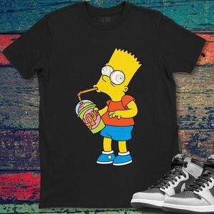 Bart Simpson Brain Freeze Funny Unisex Gift T-Shirt Shirt Gift For Men Women